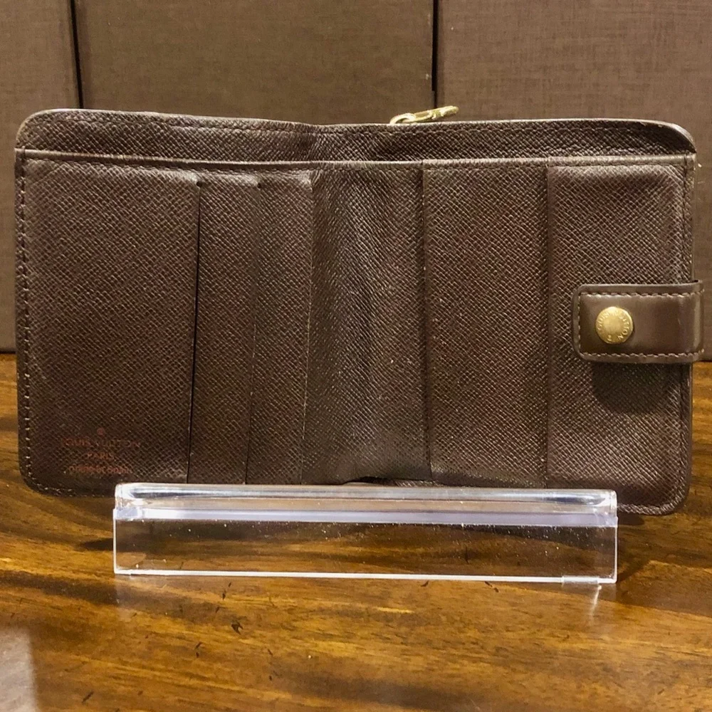 LOUIS VUITTON Damier Ebene Compact Bifold Wallet CA1011 Spain